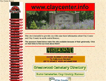 Tablet Screenshot of claycenter.info